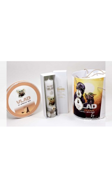 Trusou botez baieti personalizat cu Baby Yoda 15